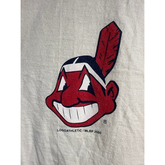 Y2K Logo Athletic Cleveland Indians ‘Guardians’ with Chief Wahoo logo Size Med - Picture 2 of 5